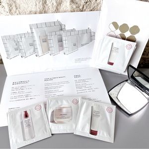 Shiseido 21 Sample Bundle NEW with TAGS! & Mirror